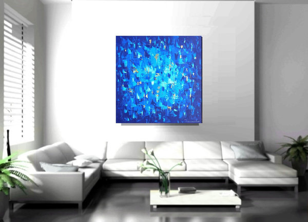 Bild Zenic "Blue" mit Goldeffekten