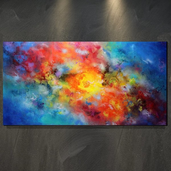 Bild abstrakt "Galaxie" 60x120x4 cm Zenic