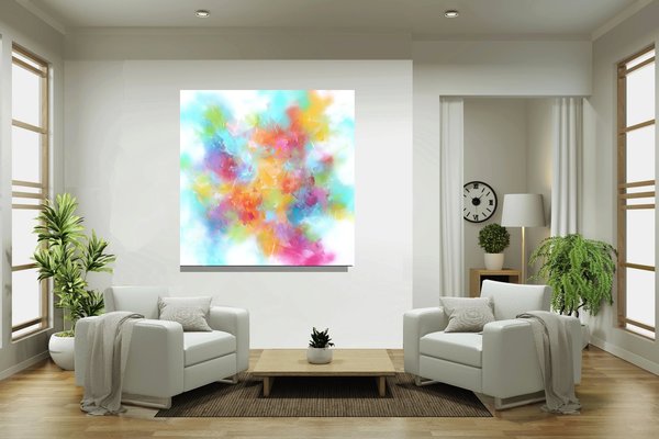 Gemälde abstrakt Unikat "Pastell-Träume"